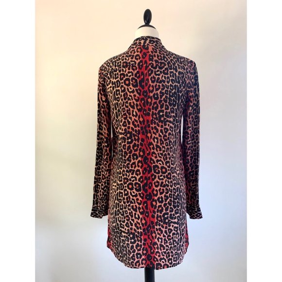 Equipment Lucido Silk Dress in Cayenne Hyde - Picture 2 of 8